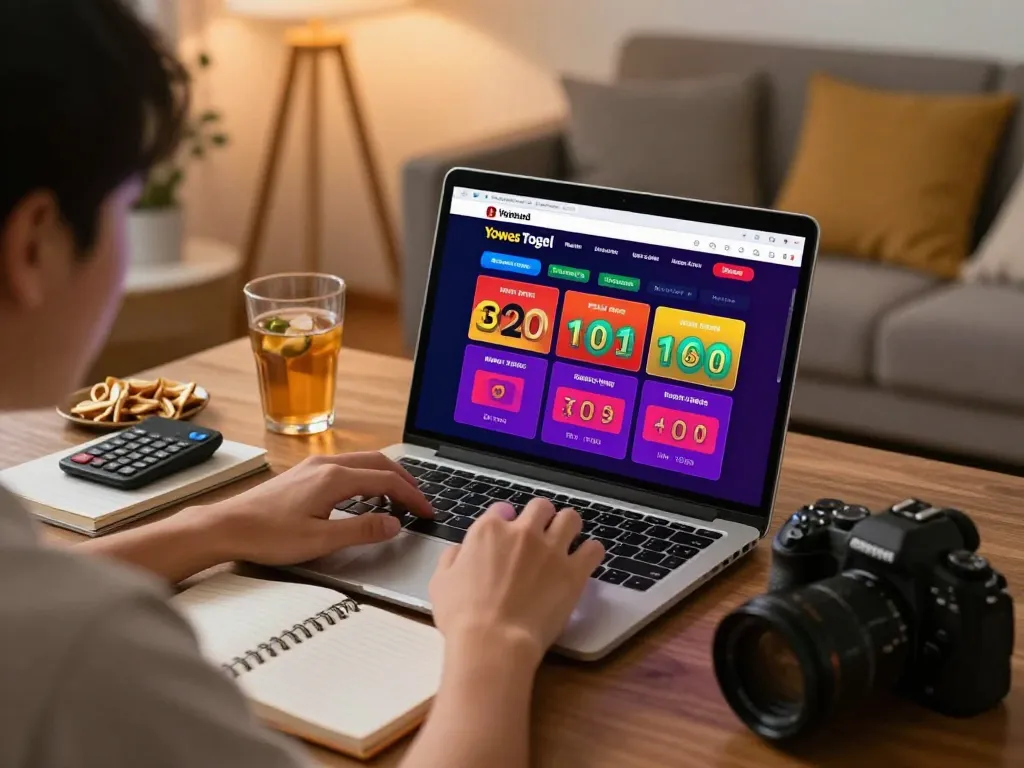 Engage in strategic gameplay on Yowes Togel in a cozy home setting.