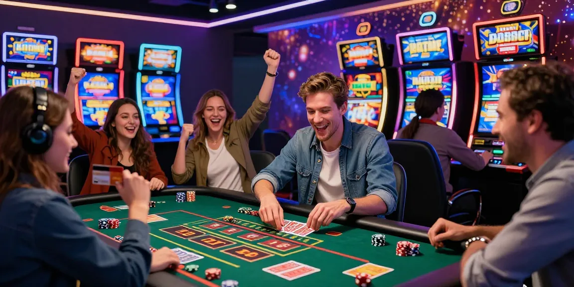 Credit card casinos at https://dea.org.uk show diverse players enjoying vibrant gaming experiences with modern promotional offers.