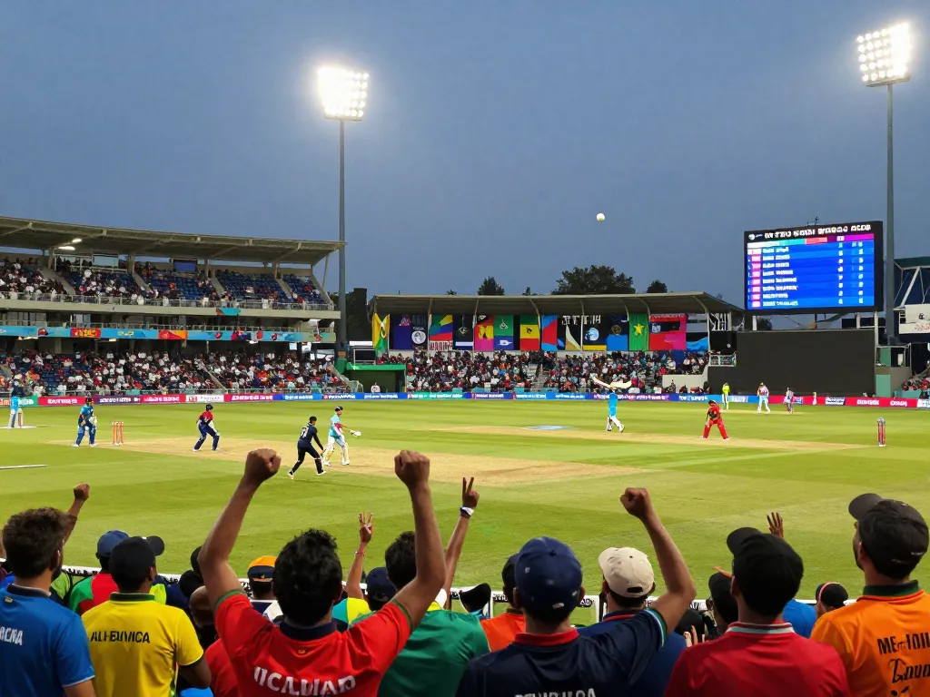 Cricket team ranking highlights during T20 World Cup 2026 match celebration