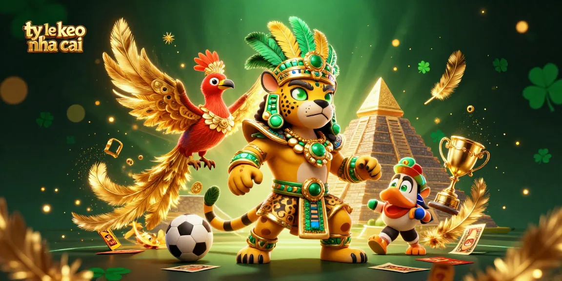 Engage with ty le keo nha cai in this vibrant 3D illustration showcasing dynamic sports betting elements.