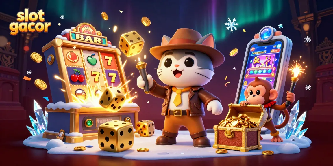 Slot gacor menyajikan momen menarik dengan kucing pencari harta karun dan efek jackpot berlimpah.