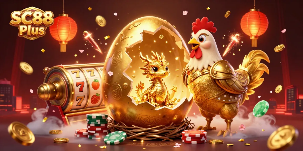 Engage with SC88 Plus to unlock thrilling wins featuring golden dragon and casino elements