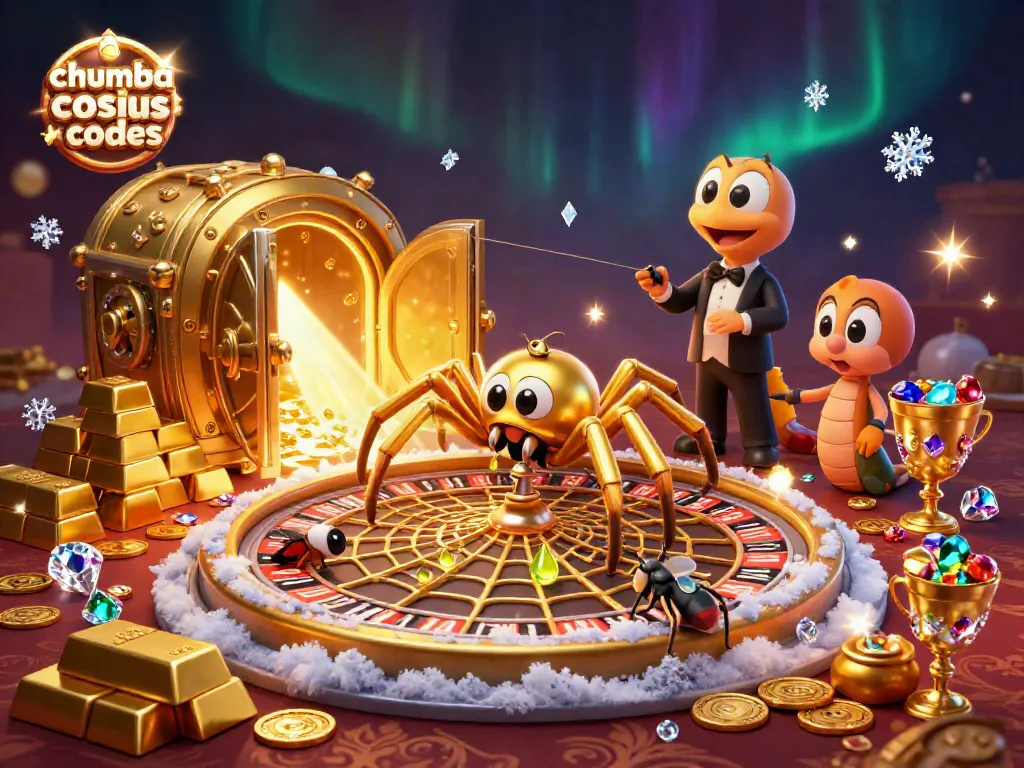 Engage in thrilling gameplay with chumba casino bonus codes surrounded by vibrant casino treasures.