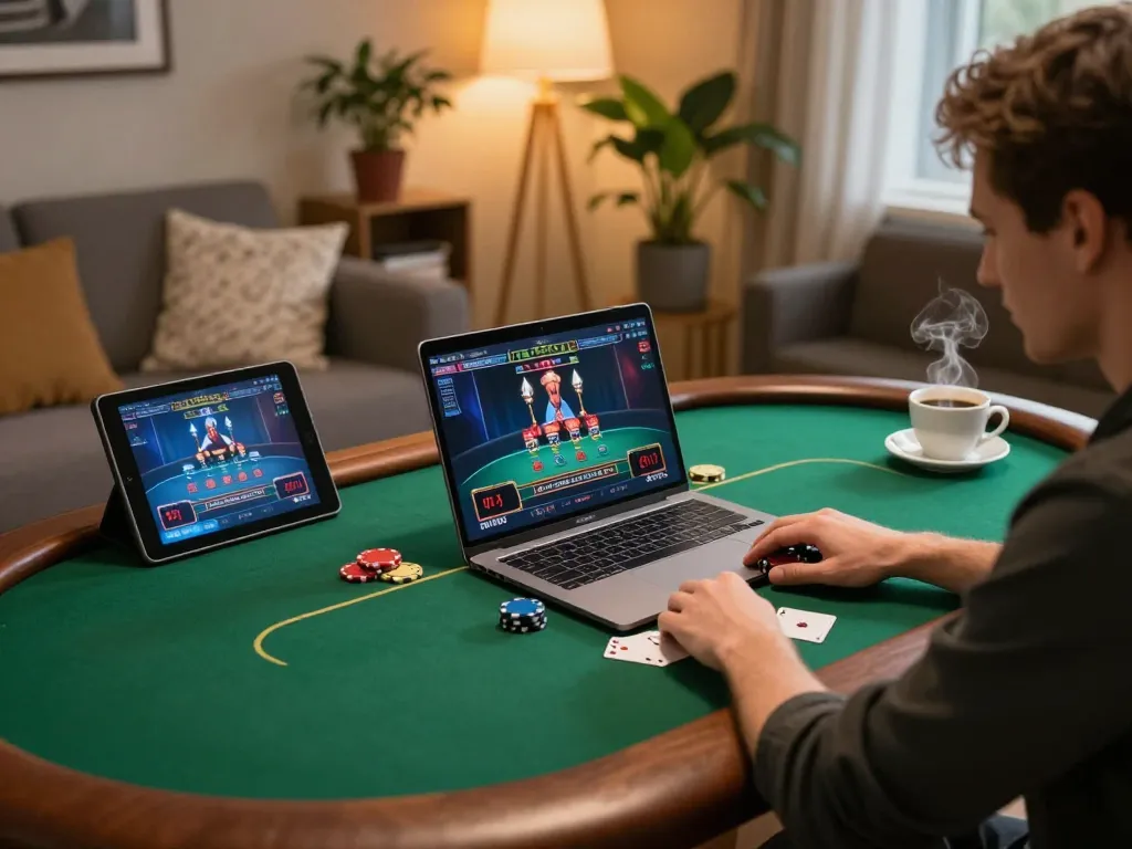 Engaging gameplay on 98win trang chu with poker strategy elements visible.
