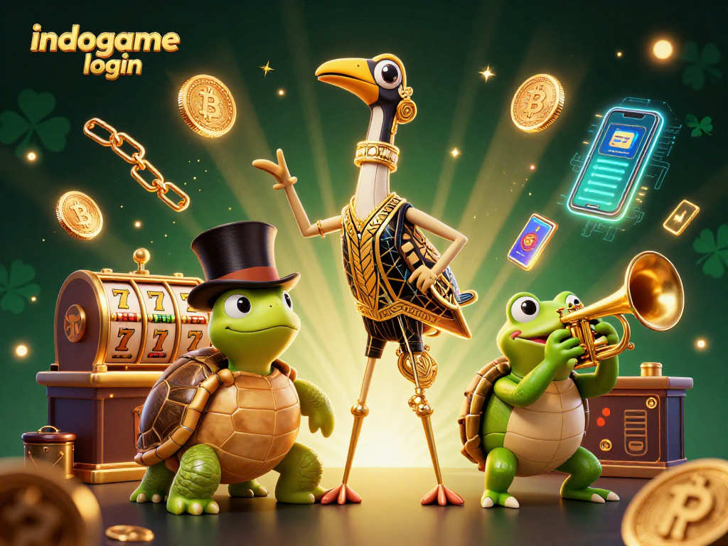 Engage with indogame login and experience the thrill of slots in a vibrant 3D scene.