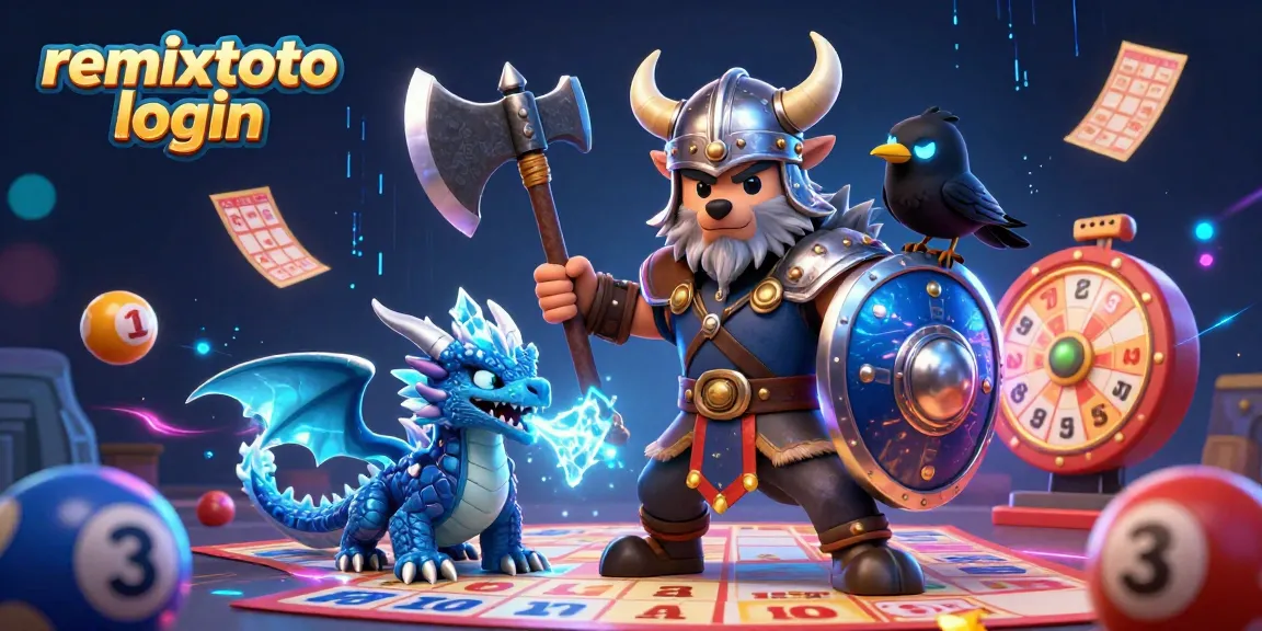 Get ready to win with remixtoto login lottery features, showcasing vibrant game elements and enchanting characters.