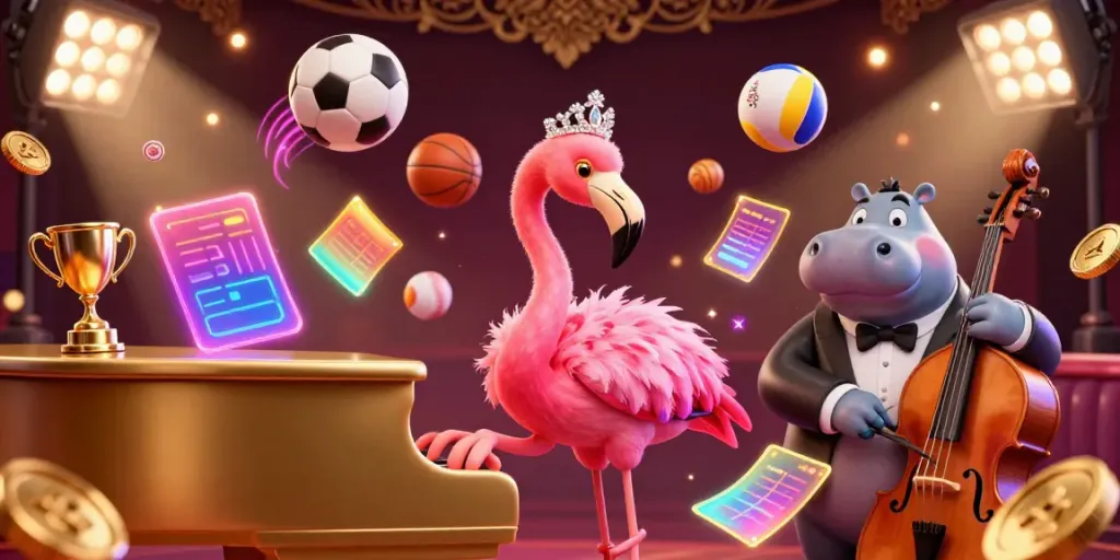 Mainkan slot di citybagelandcafe sambil menikmati pertunjukan flamingo penyanyi dengan atmosfer kasino yang meriah.