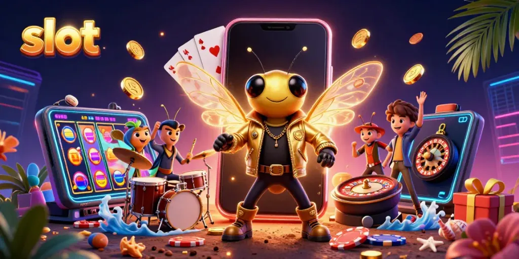 Slot gacor hari ini dengan karakter 3D menarik dalam suasana kasino yang meriah.
