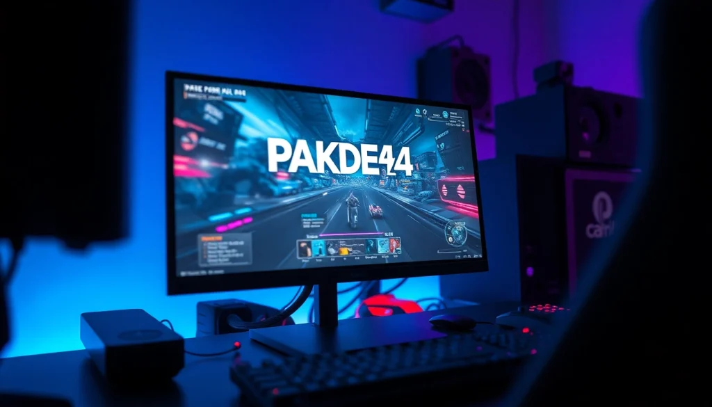 Menampilkan antarmuka permainan PAKDE4D game yang menarik dalam suasana gaming modern.