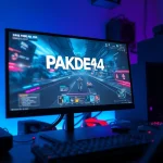 Menampilkan antarmuka permainan PAKDE4D game yang menarik dalam suasana gaming modern.