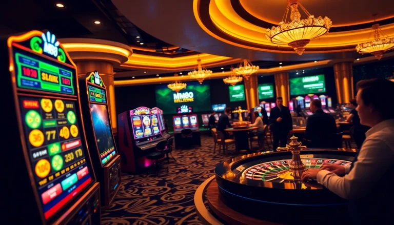 Engage in thrilling gameplay at MM88's virtual casino with vibrant slots and poker action.